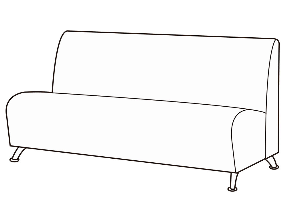 Модуль 3-х местный без подлокотников Альфа Мини