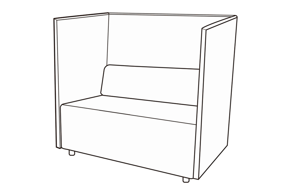 Диван 2-х местный купе Гамма Купе