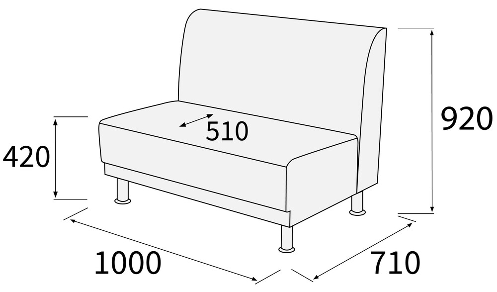 Модуль 2-х местный Снейк