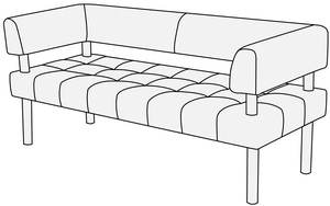 Диван 3-х местный Спринт