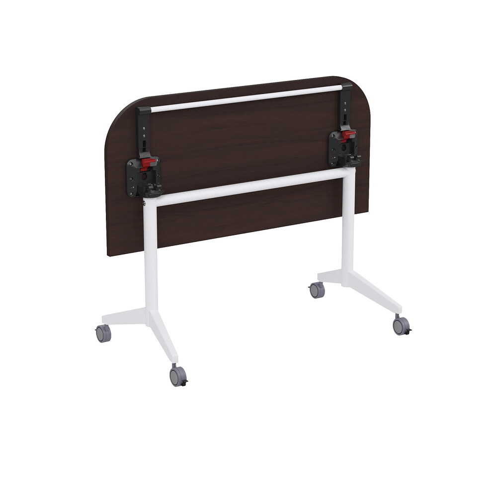 Складной радиусный стол-трансформер с фиксаторами