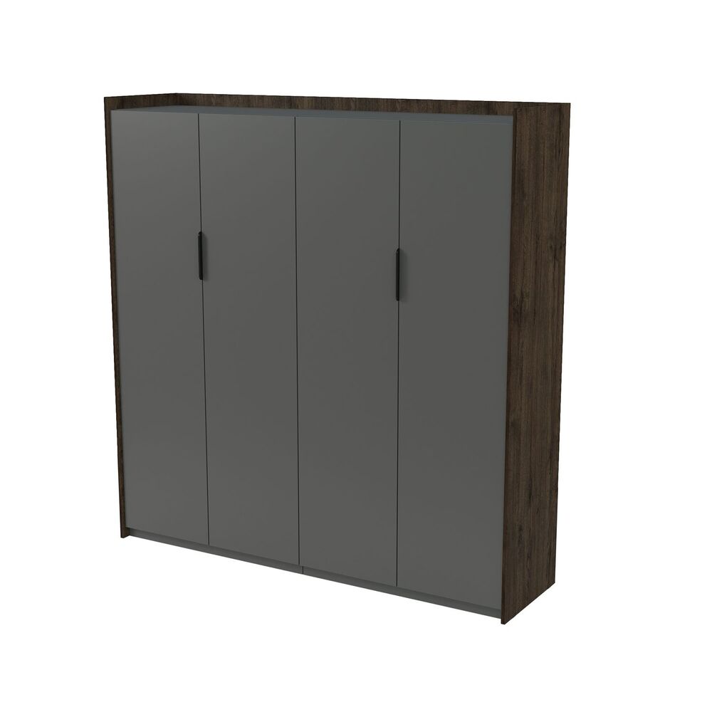 Шкаф высокий для одежды, двусоставный