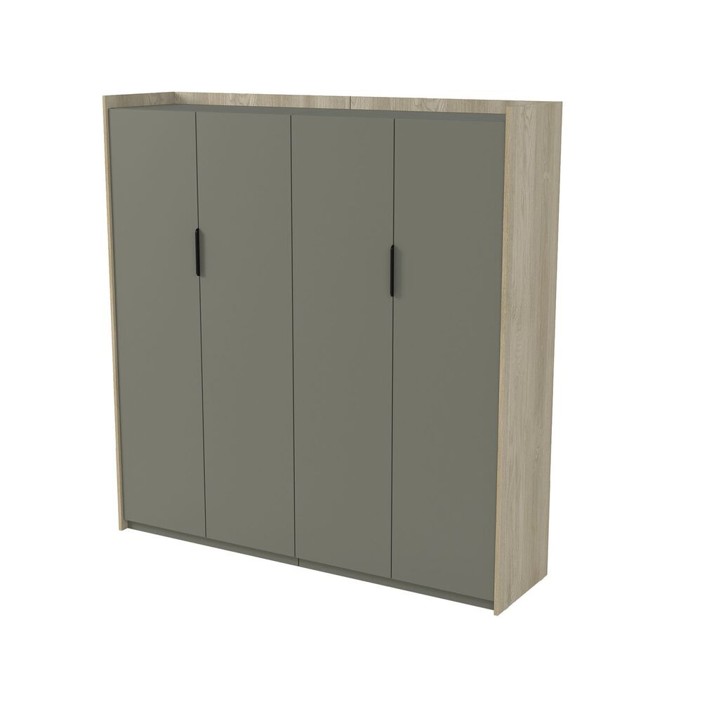 Шкаф высокий для одежды, двусоставный