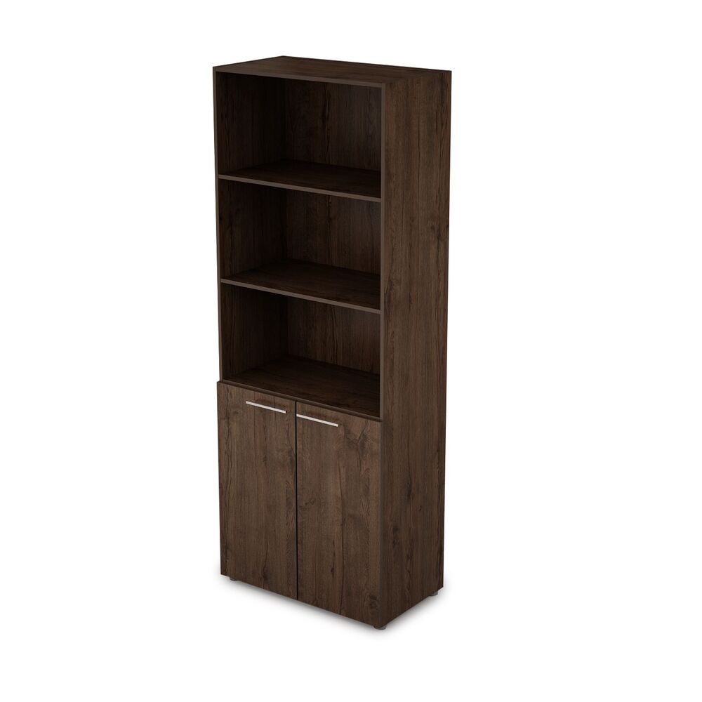 Шкаф стеллаж высокий полузакрытый