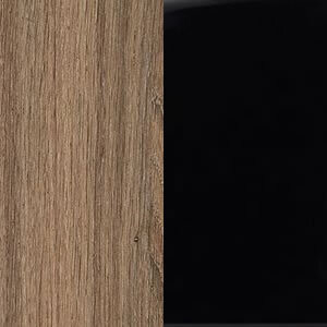Дуб шамони темный/черный матовый
