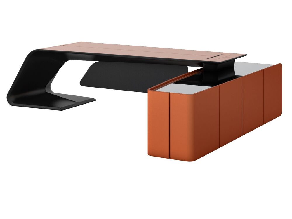 Стол руководителя (правый) кожа