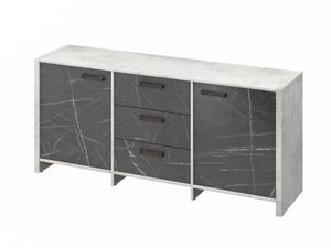 Тумба трехсекционная (Фурнитура черная)