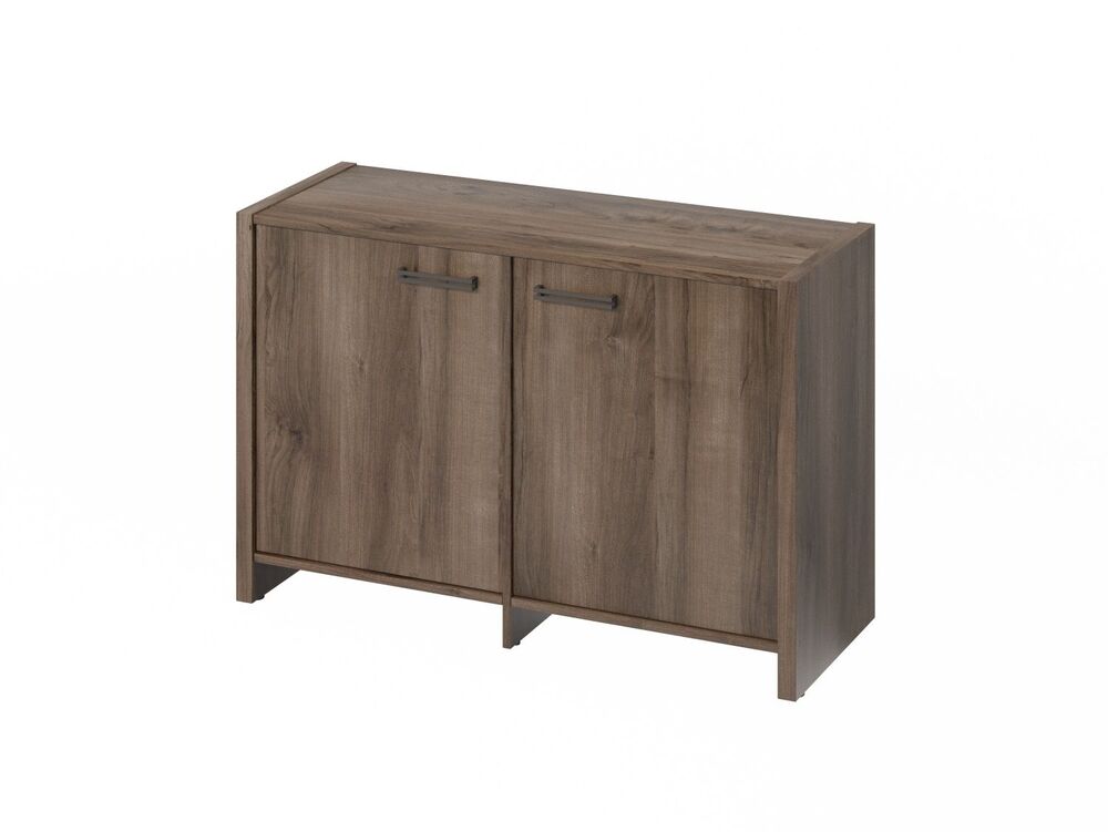 Тумба двухсекционная (Фурнитура черная)