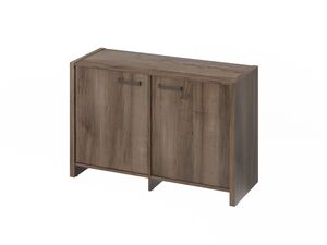 Тумба двухсекционная (Фурнитура черная)