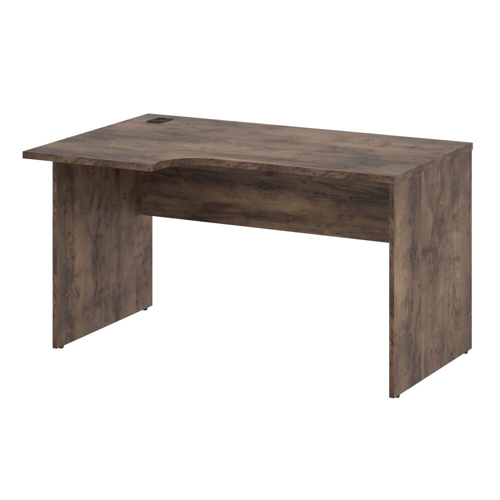 Стол письменный эргономичный с заглушкой кабель-канала (левый)