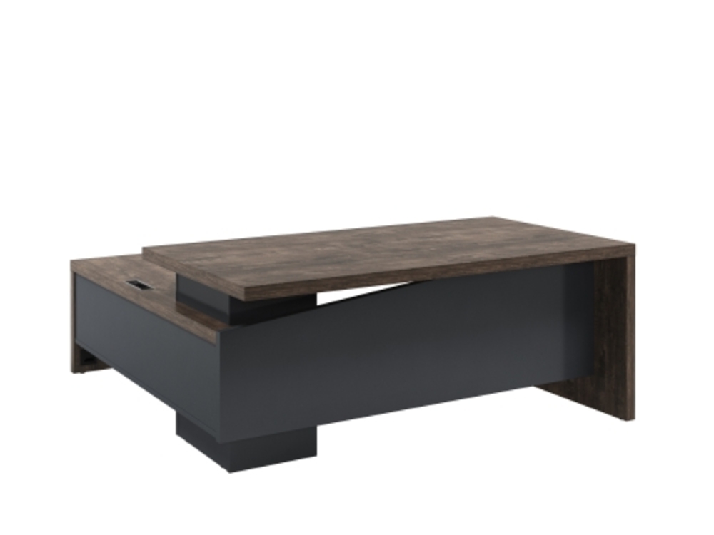 Стол руководителя с опорной тумбой (правый)