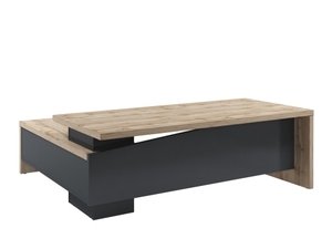 Стол руководителя с опорной тумбой (правый)