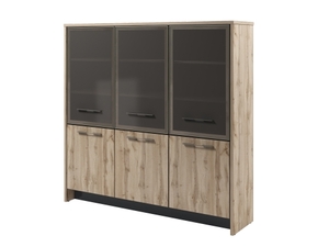 Шкаф трехсекционный с 5 полками (левый)