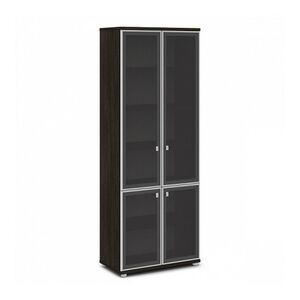 Шкаф со стеклом в алюминиевом профиле