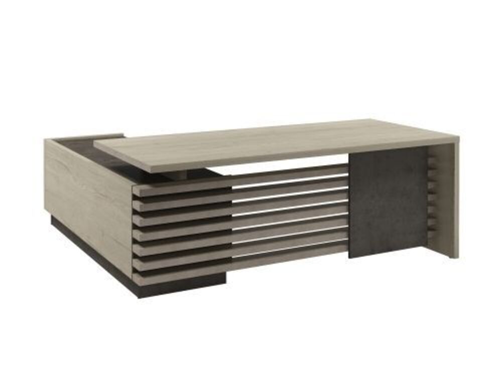 Стол руководителя с опорной тумбой (правый)