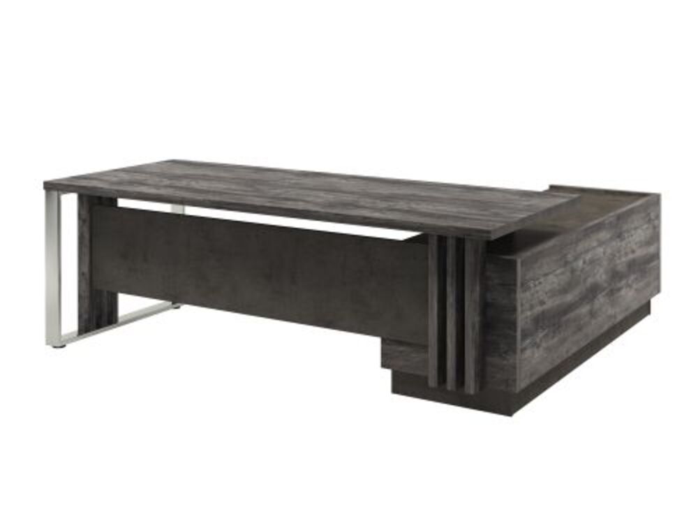 Стол руководителя с опорной тумбой (левый)