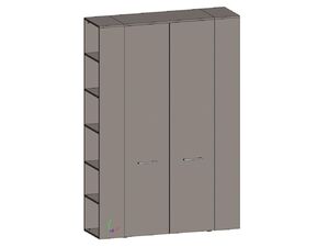 Гардероб с боковыми стеллажами