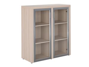 Шкаф средний с 2-мя стеклянными дверцами