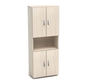 Шкаф высокий одна открытая полка