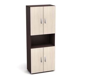 Шкаф высокий одна открытая полка