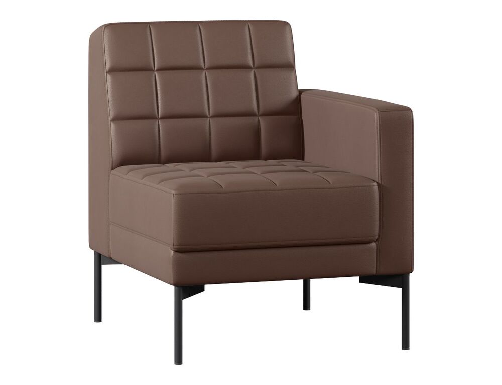 Секция с подлокотником одноместный левый