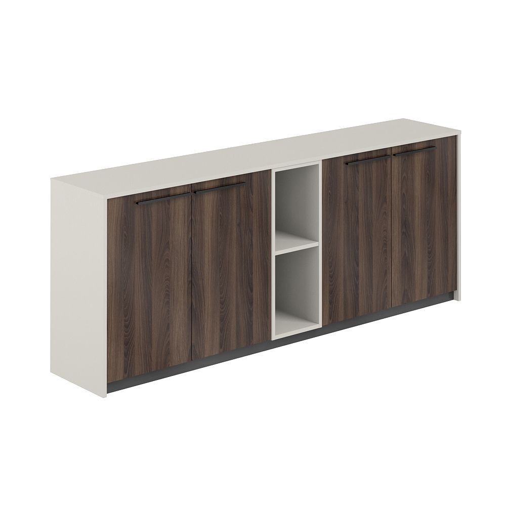 Шкаф низкий (2 шт) со стеллажом