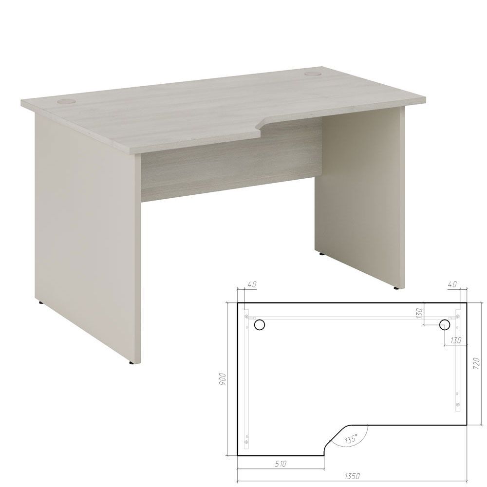 Стол эргономичный левый