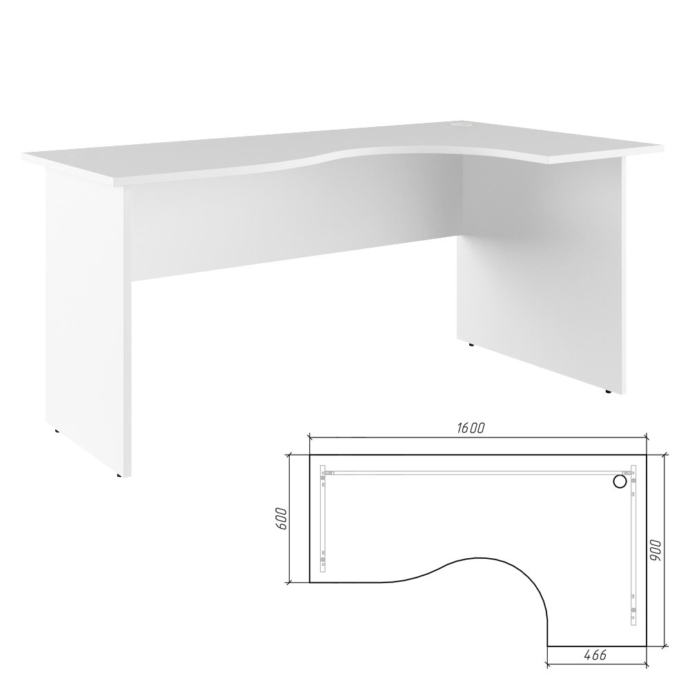 Стол эргономичный правый