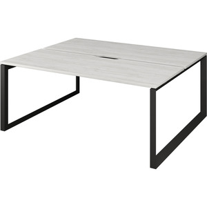 Бенч двойной на 2 рабочих места на металлокаркасе