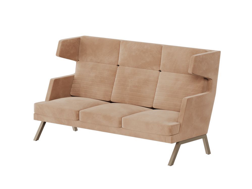 Диван трёхместный высокий