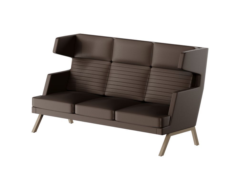 Диван трёхместный высокий