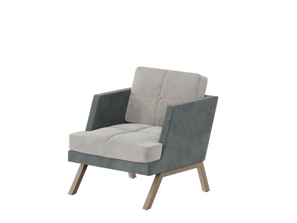 Кресло с декором из пуговиц