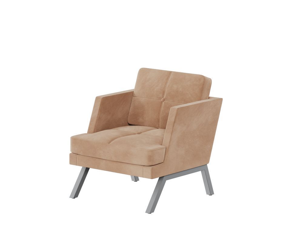 Кресло с декором из пуговиц