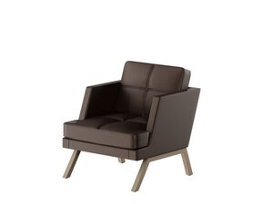 Кресло с декором из пуговиц