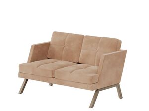 Диван двухместный с декором из пуговиц