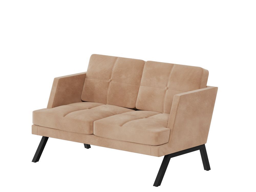 Диван двухместный с декором из пуговиц