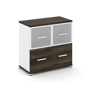 Шкаф одна широкая секция, 2 ниши