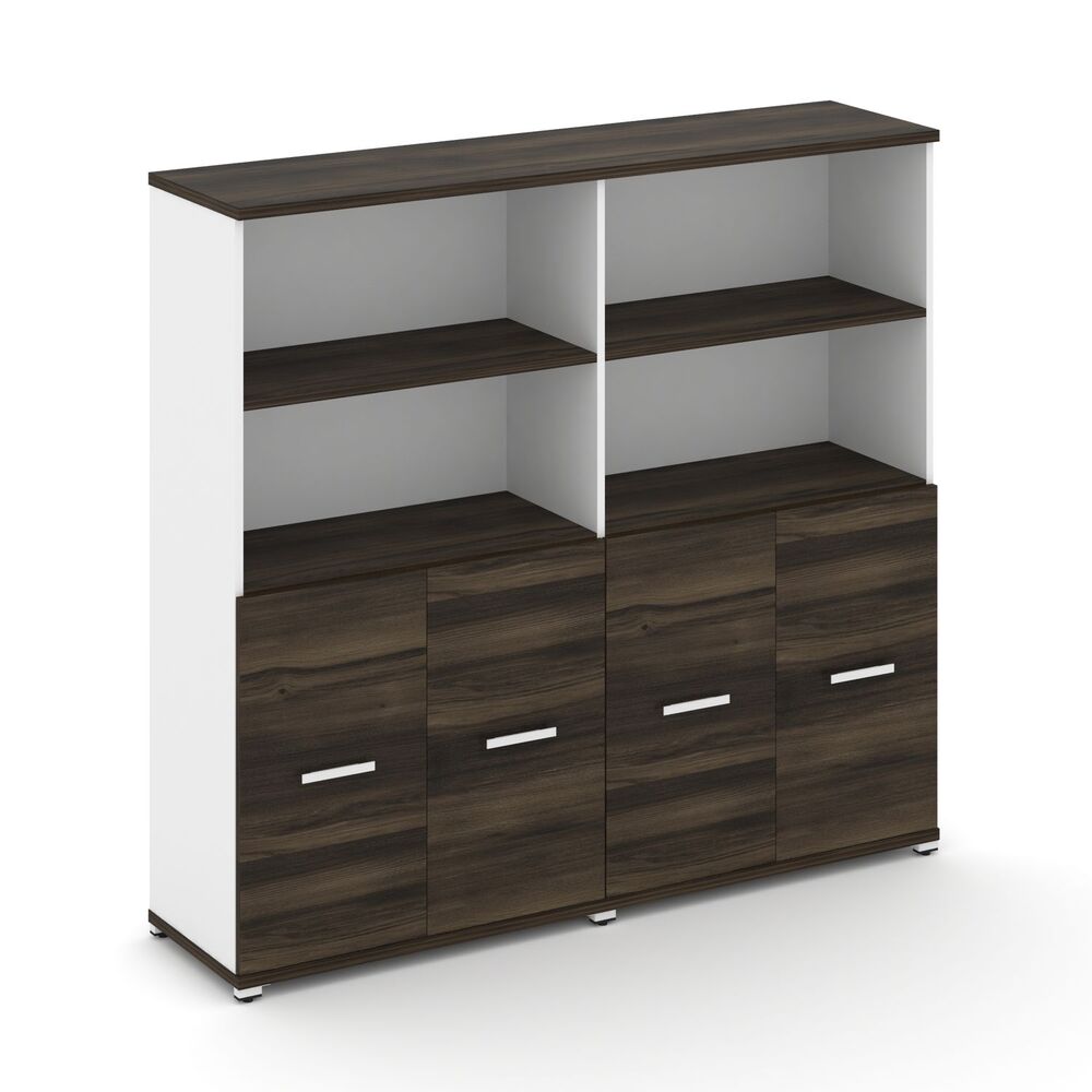 Шкаф две широкие секции, 4 ниши