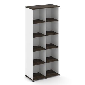 Стеллаж две узкие секции, 5 ниш