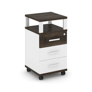 Тумба мобильная 3 ящика с надставкой