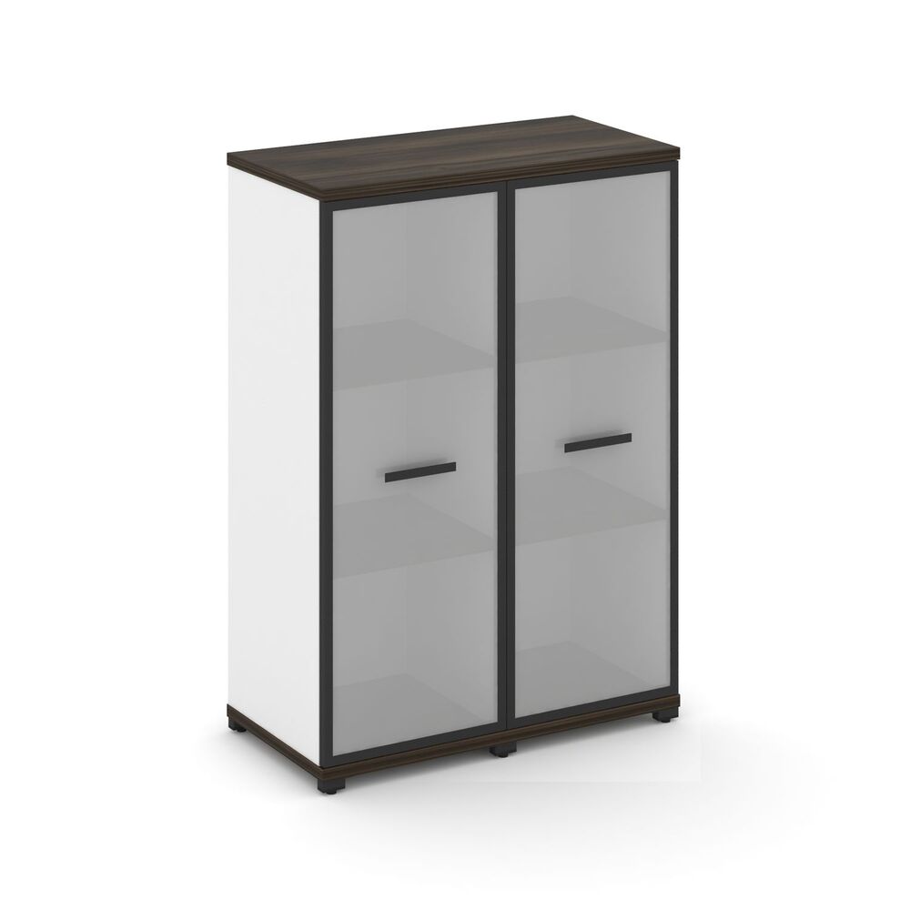 Шкаф две узкие секции, 3 ниши