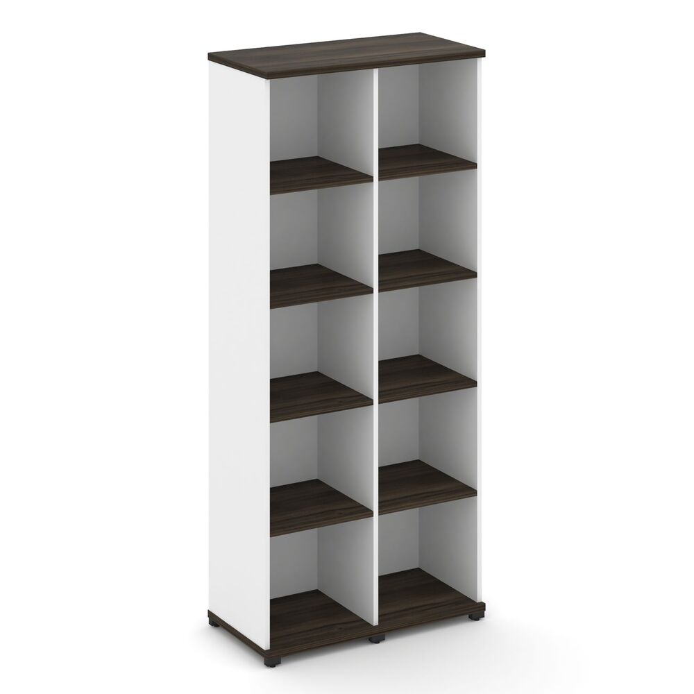 Стеллаж две узкие секции, 5 ниш