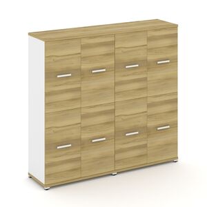 Шкаф две широкие секции, 4 ниши