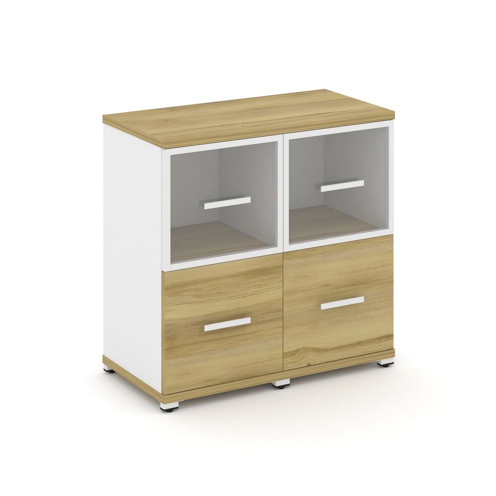 Шкаф две узкие секции, 2 ниши