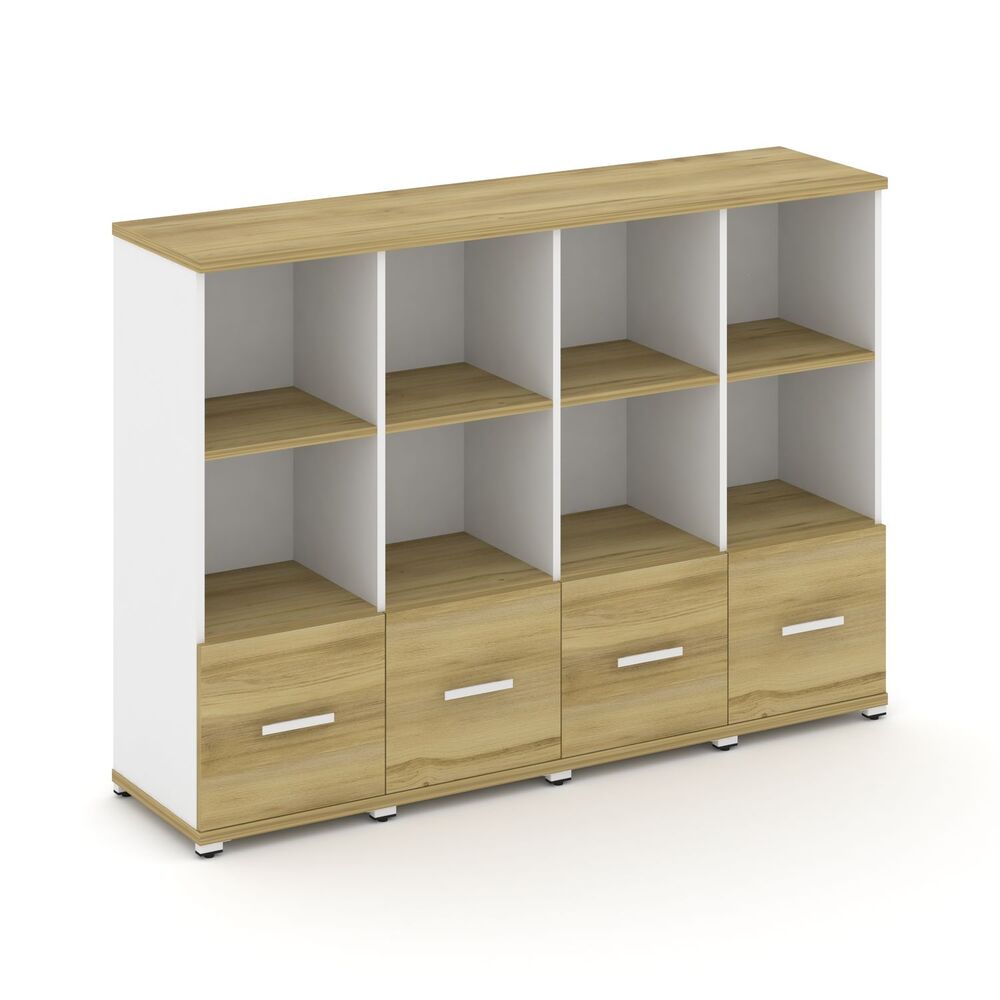 Шкаф четыре узкие секции, 3 ниши