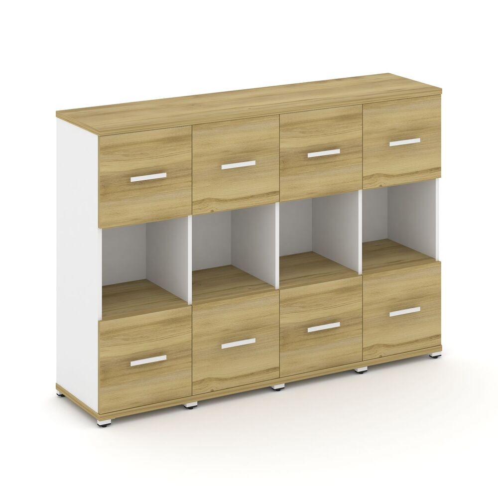 Шкаф четыре узкие секции, 3 ниши