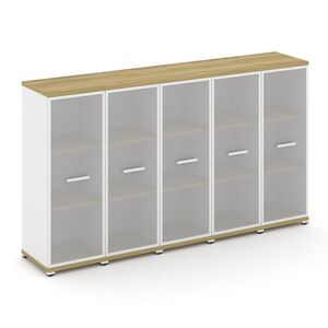 Шкаф пять узких секций, 3 ниши