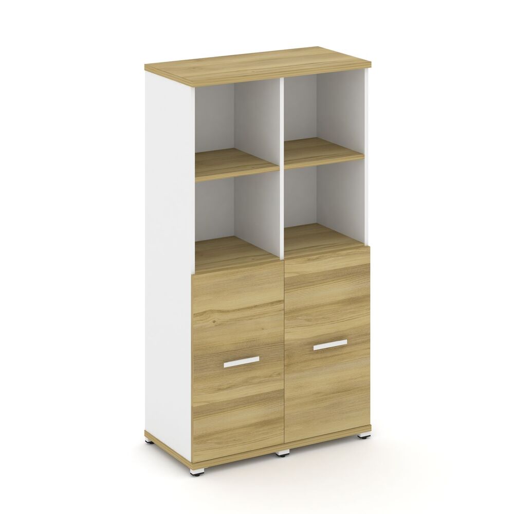 Шкаф две узкие секции, 4 ниши