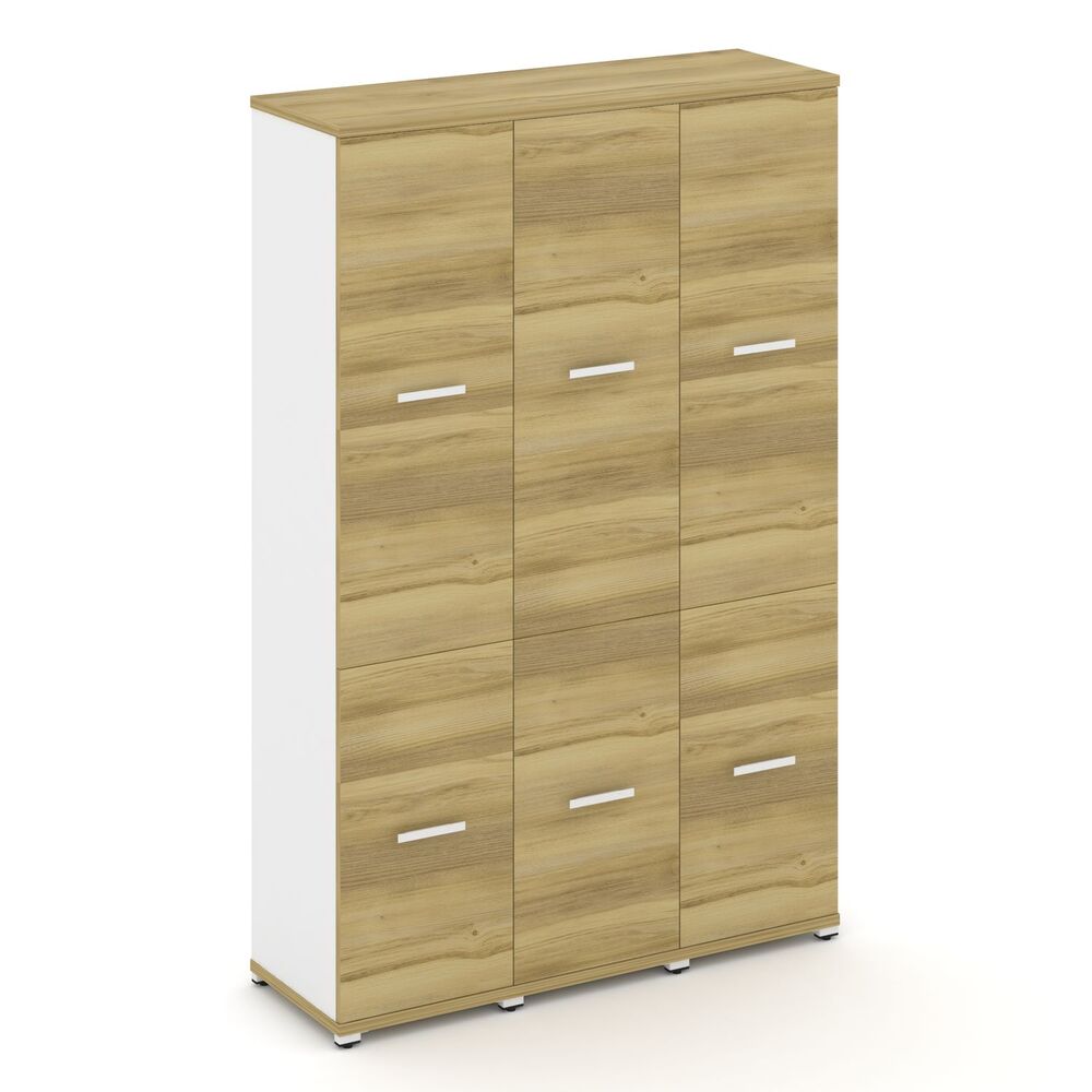 Шкаф три узкие секции, 5 ниш