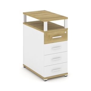 Тумба опорная/приставная 4 ящика с надставкой